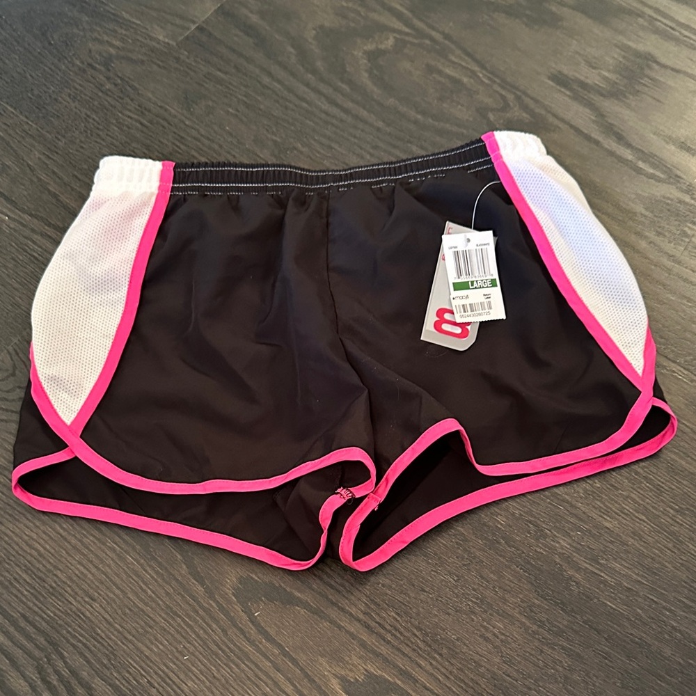Layer 8 Black and Pink Athletic Shorts